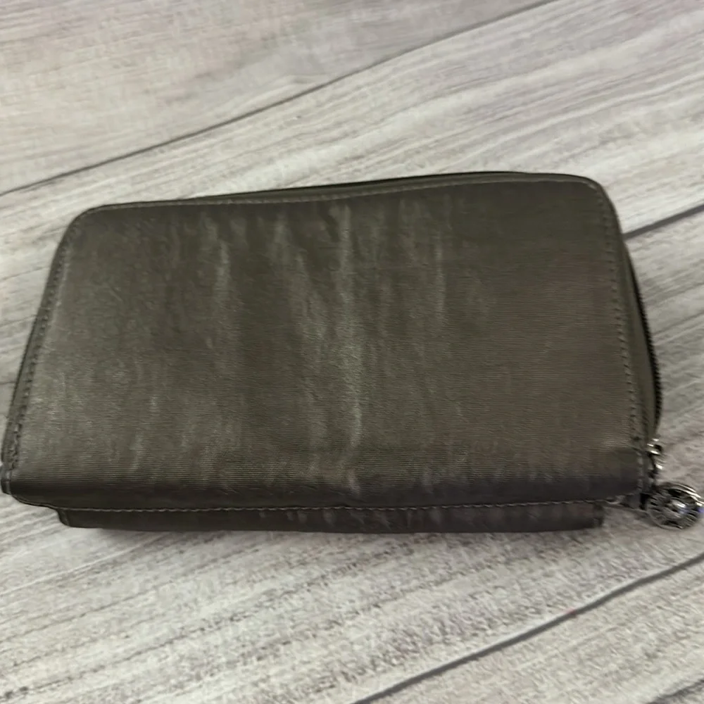 Kipling grey metallic  Wallet with front pocket - Picture 6 of 6
